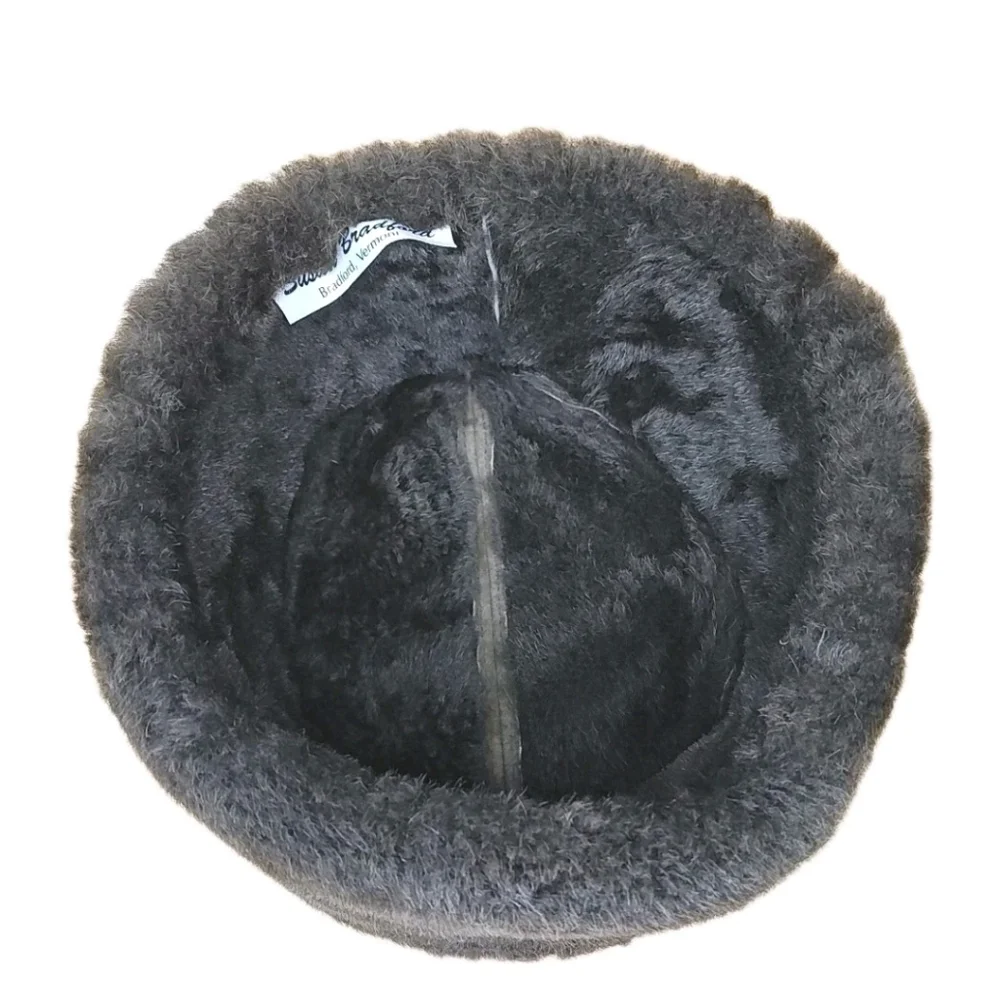 Susan Bradford Brown Suede Cossack Hat Fur Lined Winter Snow Cap Vermont USA O/S